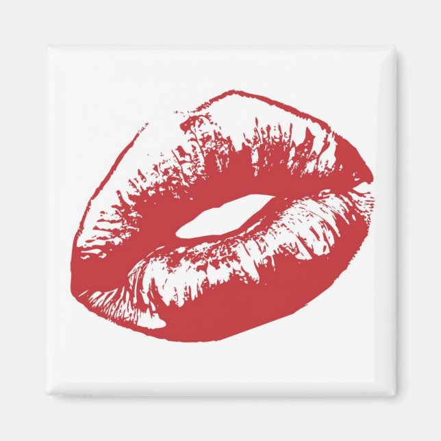 Red Lips Magnet (Front)