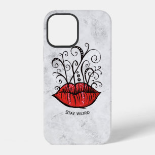 Red Lips Makeup Artist Name iPhone 12 Case