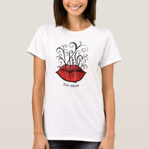 Red Lips Makeup Artist Name T-Shirt