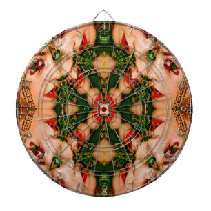 Red Lips Mandala Dartboard