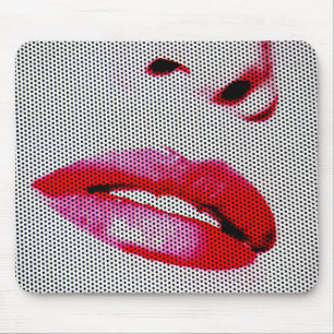 Red Lips Mouse Pad