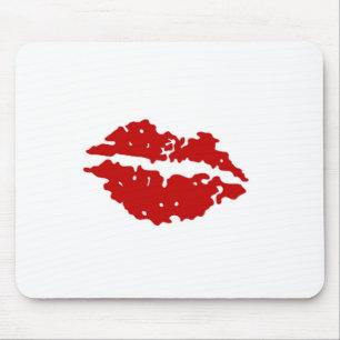 Red Lips Mouse Pad