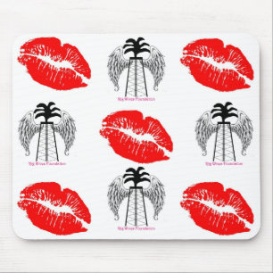 Red Lips Mouse Pad