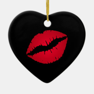 Red Lips Ornament