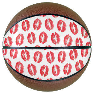 Red Lips, Pattern Of Lips, Red Lipstick, Kiss Basketball