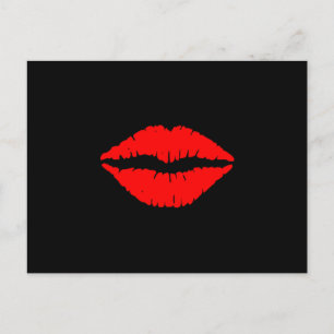 Red Lips Postcard