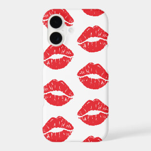 Red Lips, Red Lipstick, Kiss, Pattern Of Lips