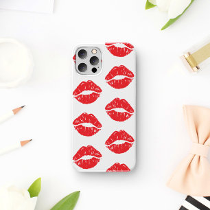 Red Lips, Red Lipstick, Kiss, Pattern Of Lips