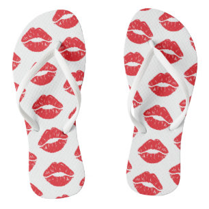 Red Lips, Red Lipstick, Kiss, Pattern Of Lips Thongs
