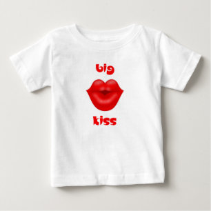 Red lips solar rays big kiss baby T-Shirt