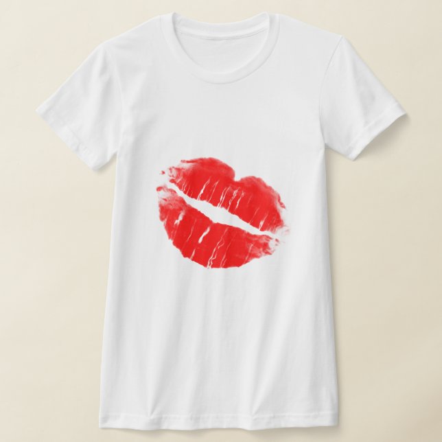 Red lips T-Shirt (Laydown)