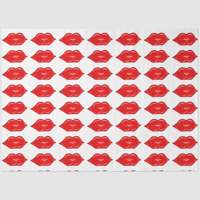Red Lips Tissue Paper (Front)