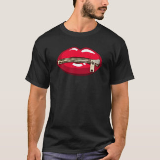 Red lips with zipper T-Shirt