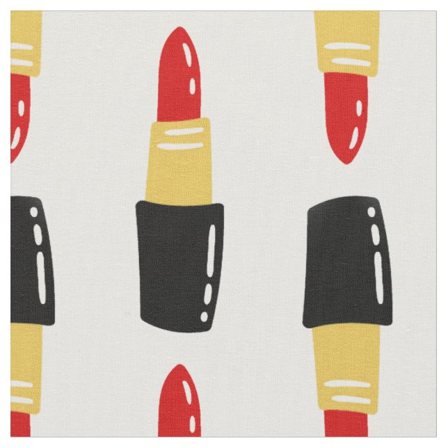 red lipstick bullets fabric (Close Up)
