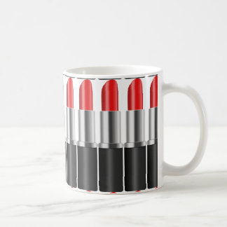 Red lipstick. coffee mug