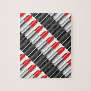 Red lipstick. jigsaw puzzle
