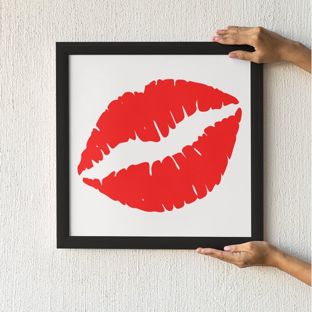 Red Lipstick Kiss Poster (Creator Uploaded)
