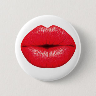 Red Lipstick - Marilyn Monroe Style 6 Cm Round Badge