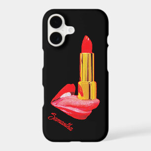 Red Lipstick on The Tongue with Personalisation