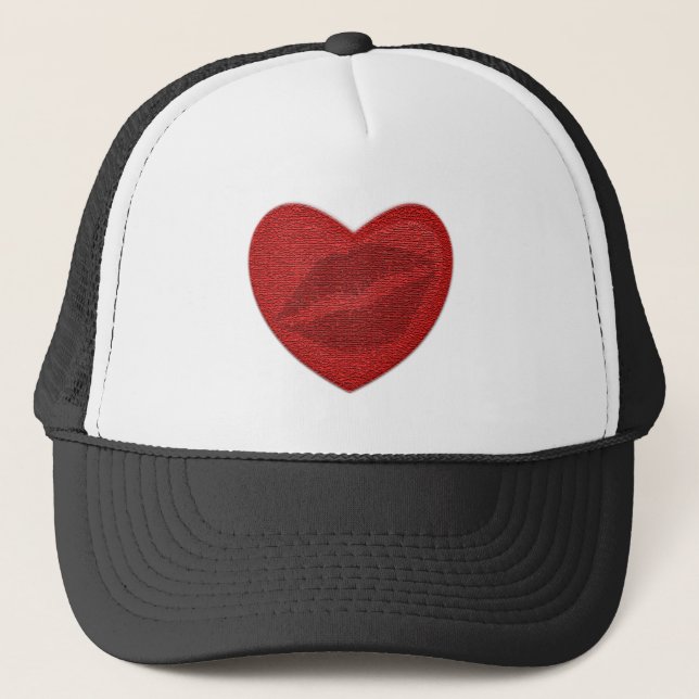 Red Lipstick Trucker Hat (Front)