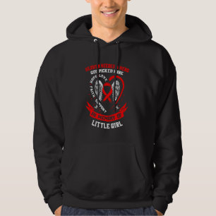 Red Little Girl Heart Disease Awareness Products M Hoodie