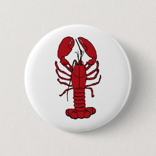 Red Lobster 6 Cm Round Badge