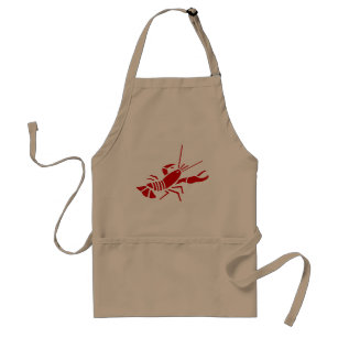 Red lobster apron   beige