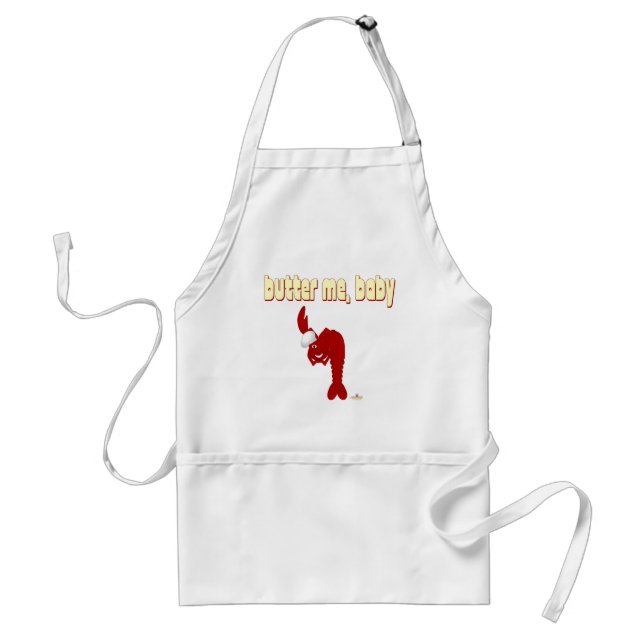 Red Lobster Chef Butter Me Baby Standard Apron (Front)