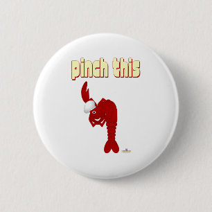 Red Lobster Chef Pinch This 6 Cm Round Badge