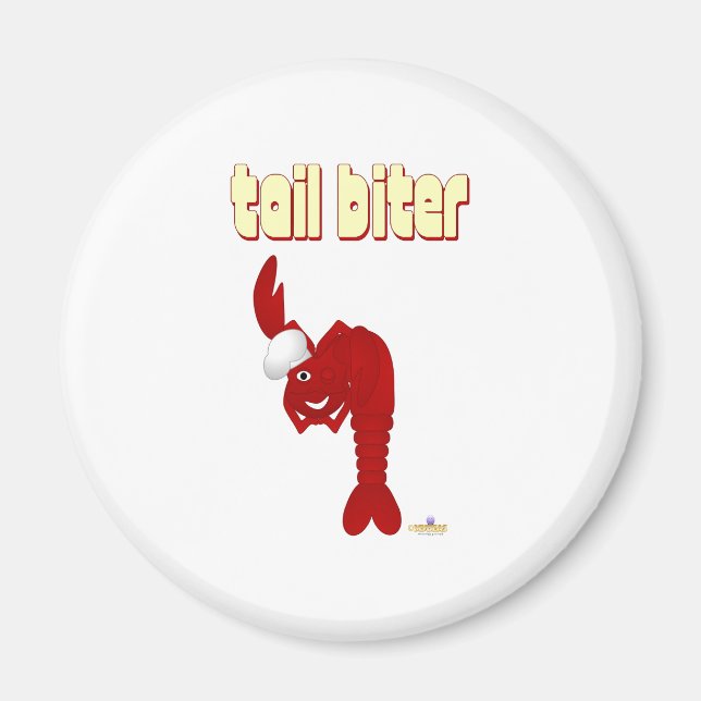 Red Lobster Chef Tail Biter Magnet (Front)