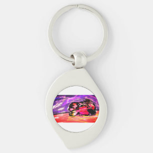 Red lobster Gem Key Ring