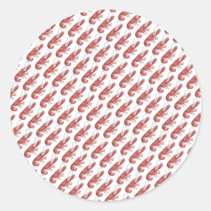 Red Lobster Image Design Classic Round Sticker