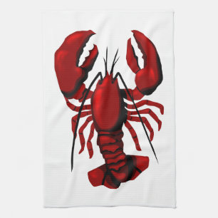 Red Lobster Kitchen Towel