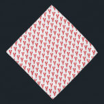 Red Lobster Pattern Coastal Beach Ocean Pet  Bandana<br><div class="desc">Red lobster pattern on white background. May add optional text. Great for ANY coastal event,  Pet Bandanna,  lobster bake,  Beach party,  Maine reunion,  party theme,  Travel souvenir. Colourful,  Mod,  Fun. Mix and match entire Lobster / Preppy / Party Supply / Pet Collections by TMCdesigns.</div>