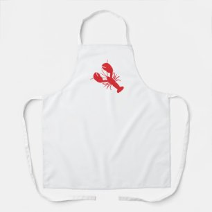 Red Lobster Preppy Coastal Maine Ocean Fun Apron