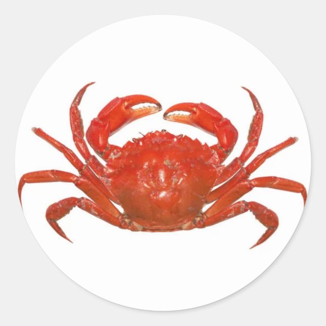 Red Lobster to personalise Classic Round Sticker (Front)
