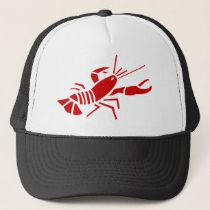 Red lobster trucker hat