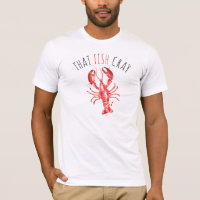 Red Lobster Watercolors-That Fish Cray Custom Text