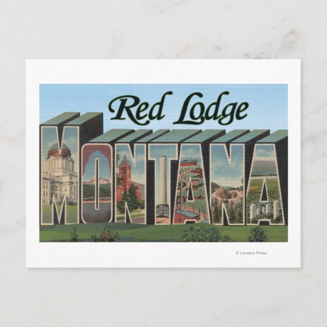 Red Lodge, Montana Postcard (Front)