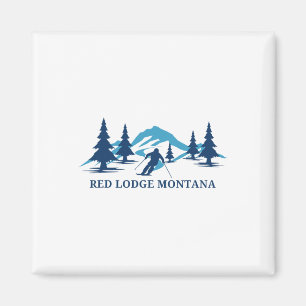 Red Lodge Montana Ski Resort Skiing Skier Magnet