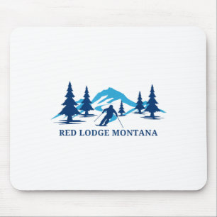 Red lodge montana ski resort skiing skier mouse pad