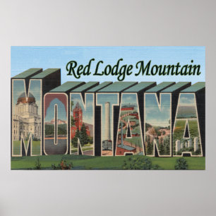 Red Lodge Mountain, Montana Poster