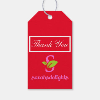  Red Logo  Thank you Gift Tags