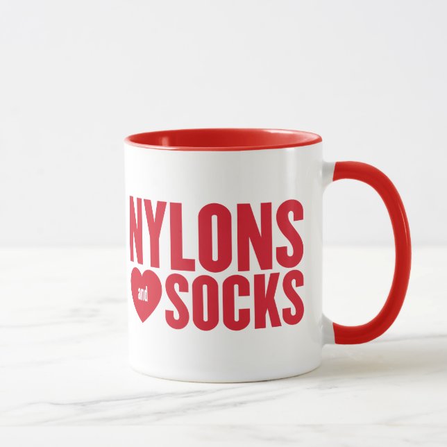 Red Logo with polka-dot heels Mug (Right)