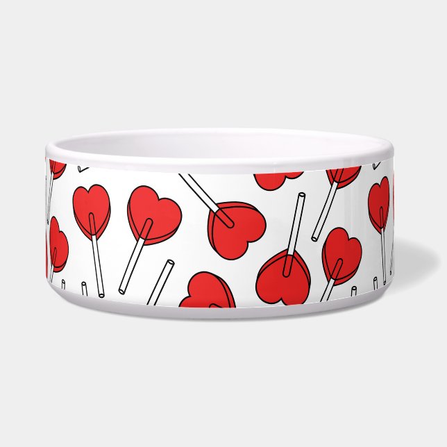 Red Lollipops, Heart Lollipops, Lollipop Pattern (Front)