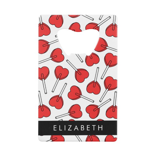 Red Lollipops, Heart Lollipops, Lolly, Your Name (Front)