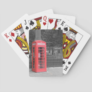 Red London Phonebox Playing Cards
