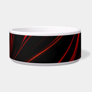 Red long wavy traces in dark background