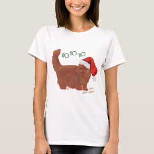 Red Longhair Persian Cat at Christmas T-Shirt