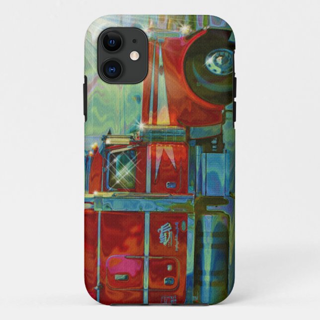 Red Lorry Freight Truck Driver's iPhone 5 Case (Back)